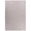 Image de Tapis Géométrique à Poils Longs "Bijou" Taupe & Argent 200 x 290 cm