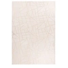 Image de Tapis Géométrique à Poils Longs "Bijou" Blanc & Or 120 x 170 cm
