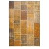 Image de Tapis Tissé Imprimé Patchwork "Fayo" Or 190 x 290 cm