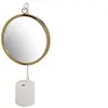 Image de Miroir à Poser Rond Eleganca 65cm Blanc & Or