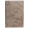 Image de Tapis Uni Doux à Poils Longs "Rabbit" Taupe 120 x 170 cm