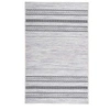Image de Tapis Tissé Imprimé à Poils Plats "Maya" Gris 120 x 180 cm