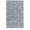 Image de Tapis Tissé Imprimé à Poils Plats "Maya II" Anthracite 200 x 290 cm