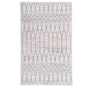 Image de Tapis Tissé Imprimé à Poils Plats "Maya III" Gris 120 x 180 cm
