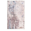 Image de Tapis Tissé Imprimé Vintage "Peron" Gris & Taupe 200 x 290 cm