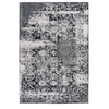 Image de Tapis Tissé Vintage à Poils Plats "Saphira" Gris 120 x 170 cm