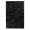 Image de Tapis Fait Main en Cuir "Lavin VI" Noir 80 x 150 cm