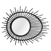 Image de Miroir Mural Design en Rotin "Aina" 58cm Noir