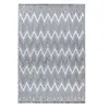 Image de Tapis Tissé Ethnique à Poils Courts "Sarai" Gris 120 x 170 cm