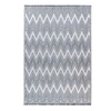 Image de Tapis Tissé Ethnique à Poils Courts "Sarai" Gris 80 x 150 cm