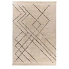 Image de Tapis Tufté à la Main Ethnique "Mylen VI" Beige & Noir 160 x 230 cm