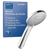 Image de Duravit Universal douchette, pomme de douche avec 3 types de jets (Rain, Intense Rain, Soft Rain), Tête de douche ronde (Ø 110 mm), avec fonction MinusFlow permettant d'économiser l'eau, chromé en occasion ou reconditionné