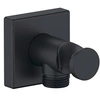 Image de Coude de raccordement carré Universal noir mat
