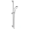 Image de Pommeau de douche 3 jets type massage flexible et barre chromé