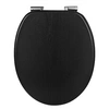 Image de Abattant WC en bois MDF. Soft Close avec Frein de Chute . Siège de Toilette Antibactérien Charnières Zinguées.WS2883