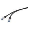 Image de RF-4673688 RJ45 Câble réseau, câble patch CAT 6a S/FTP 2.00 m noir résistant aux UV