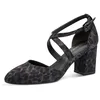 Image de Tamaris Escarpins végétaliens pour Femme, Gris léopard, 37 EU en occasion ou reconditionné
