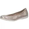 Image de Caprice Ballerines Femme en Cuir à Motif perforé, Beige (Taupe Metallic), 37 EU en occasion ou reconditionné