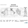 Image de Démarreur Iveco 2.5kw Seg Automotive 0001109306 Iveco;Vauxhall