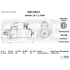 Image de Démarreur Hyundai 1,7 Kw Seg Automotive 0001138017 Hyundai;Kia