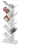 Image de Etagère bibliothèque à livres forme d'arbre 8 niveaux en bois mélamine blanc