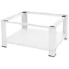 Image de Socle pour machine à laver en acier blanc accessoire avec étagère ML-Design