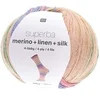 Image de Laine à chaussette Superba Merino + Linen + Silk 4 fils - 100 gr -(...) - Multicolore (003 - Joy)
