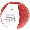 Image de Pelote de Laine à Chaussettes Superba Cashmeri Luxury Socks 4 fils - 100g - : Douceur et Luxe pour Vos Pieds(...) - Rouge (015 - cerise)