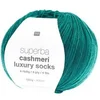 Image de Pelote de Laine à Chaussettes Superba Cashmeri Luxury Socks 4 fils - 100g - : Douceur et Luxe pour Vos Pieds(...) - Vert (018 - turquoise)