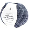 Image de Pelote de Laine à Chaussettes Superba Cashmeri Luxury Socks 4 fils - 100g - : Douceur et Luxe pour Vos Pieds(...) - Bleu (019 - bleu)