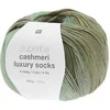 Image de Pelote de Laine à Chaussettes Superba Cashmeri Luxury Socks 4 fils - 100g - : Douceur et Luxe pour Vos Pieds(...) - Vert (026 - Olive Dégradé)