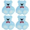 Image de Cartes de 4 boutons nounours 16 x 18 mm -(...) - Bleu