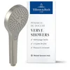 Image de Villeroy & Boch Verve Showers Pommeau de Douche, douchette à main avec 3 types de jets, réglable par simple pression d'un bouton, EasyClean, économie d'eau   Nickel brossé mat en occasion ou reconditionné