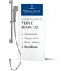 Image de Villeroy & Boch Verve Showers système de douche   Ens. douche avec supp. douchette main régl.   Douchette main 3 types de jets   Syst. douche facile à entretenir, facile à monter   Brushed Nickel Matt en occasion ou reconditionné