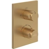 Image de Mitigeur thermostatique encastré 2 voies VILLEROY ET BOCH Universal rectangle Or brossé