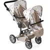Image de Poussette de poupée Linus Duo Beige avec oursons