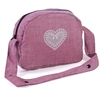 Image de Sac à langer pour poussettes de poupées jean rose