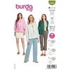 Image de Patron 5906 - Vestes épurées sans col du 34 au 48 (FR) - Model FR 34-48