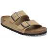 Image de Birkenstock - Arizona Birko-Flor Nubuck - Sandales Latte Cream - 39 - Étroit