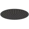 Image de Douche de tête universelle Duravit en inox, pomme de douche avec jet Rain, robinetterie de douche ronde (Ø 300 mm), pomme de douche à angle réglable, douche à effet pluie, noir mat en occasion ou reconditionné
