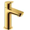 Image de Robinet lave-mains eau froide Wave doré poli