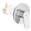 Image de Façade robinet encastré 2 sorties Wave sans inverseur chromé brillant + corps encastré