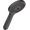 Image de Pommeau de douche 3 jets Universal avec bouton Noir mat