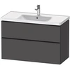 Image de Meuble vasque 98 cm D-Neo Gris mat