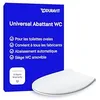 Image de Duravit Univavo Abattant WC, Abattant Toilette WC avec double système d'amortisseur de fermeture, Cuvette toilette avec Quick Release, Lunette WC de forme ovale, Cuvette WC fabriquée en UE, blanc en occasion ou reconditionné
