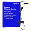 Image de Duravit système de douche, système de douche avec 3 types de jets, noir mat en occasion ou reconditionné