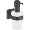 Image de GROHE Start Distributeur de Savon avec Support pour Salle de Bain, 160ml, Fixations Cachées, A Coller avec GROHE QuickGlue ou à Visser, Noir Mat, 410982430 en occasion ou reconditionné