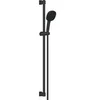 Image de Ensemble De Douche Avec Pommeau 2 Jets, Barre 90Cm Et Flexible - Vitalio Comfort 110 269302431 - Economie D'Eau - Noir Mat