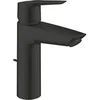 Image de Mitigeur monocommande lavabo - Start - 234552432 - Noir mat - Taille M - Bec moyen - Economie d'eau - Tirette et vidage