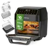 Image de GOURMETmaxx Friteuse à air chaud 12L | Sans huile avec écran tactile, minuterie, brochettes & fonction rôtissoire | 10 programmes automatiques | Cuisson saine   idéale pour un poulet entier | 1700 W en occasion ou reconditionné